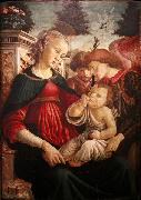 Sandro Botticelli Virgin and child with two angels oil painting